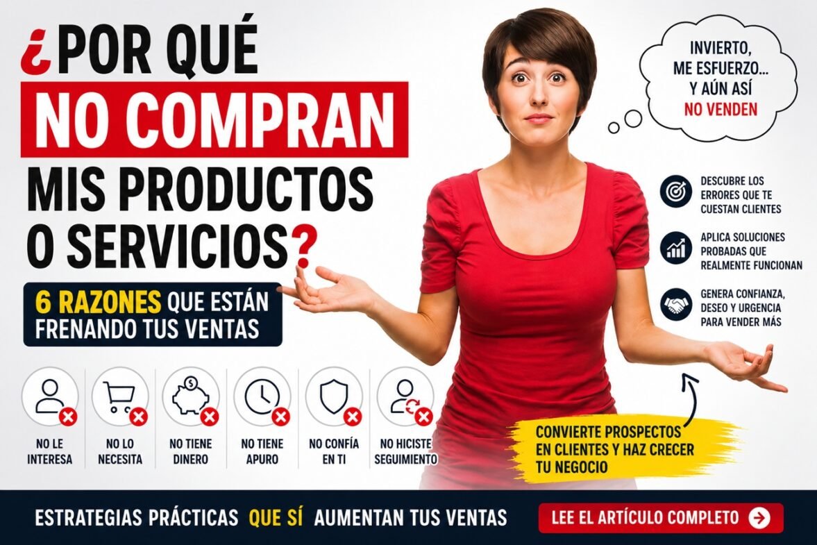 Por qué no Compran mi Producto o Servicio