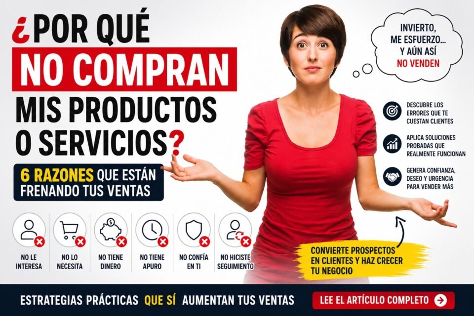 Por qué no Compran mi Producto o Servicio