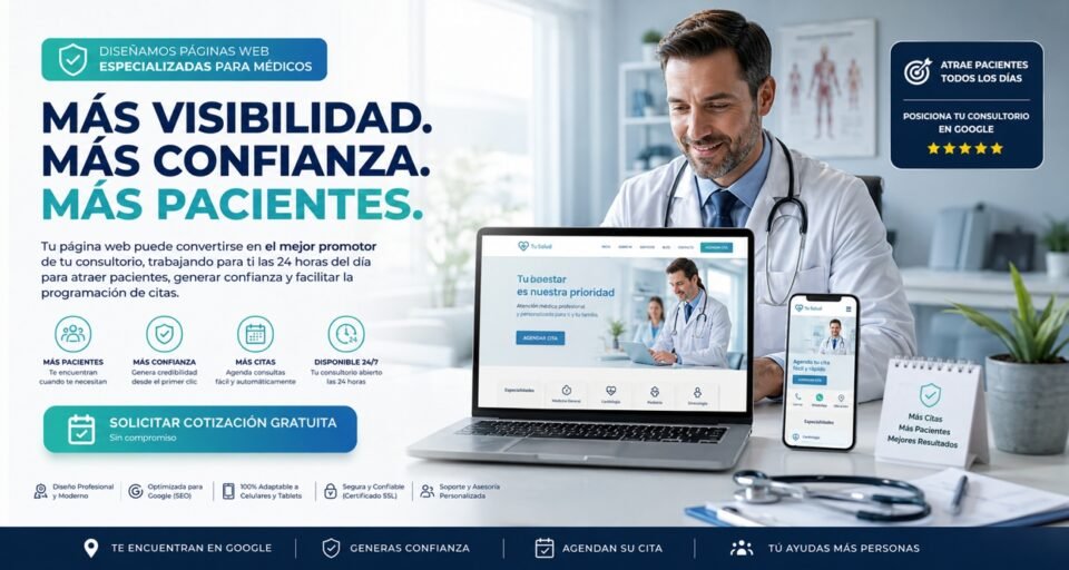 Páginas Web para Médicos que Generan Más Pacientes y Más Citas