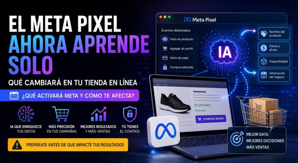 El Meta Pixel ahora aprende solo: qué cambiará en tu tienda en línea y qué hacer antes de que impacte tus ventas