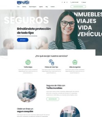 diseño página web wordpress agente de seguros