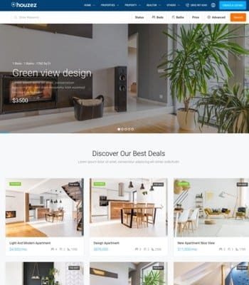 diseño página web wordpress bienes raíces
