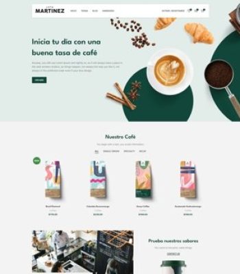 diseño página web wordpress cafetería
