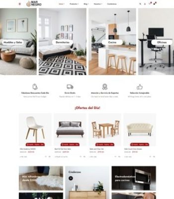 diseño página web wordpress mueblería