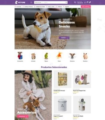 diseño página web wordpress tienda de mascotas
