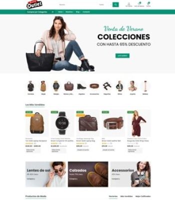 diseño página web wordpress tienda de ropa