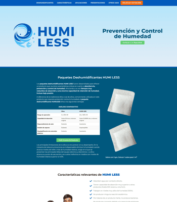 diseño sitio web humiless